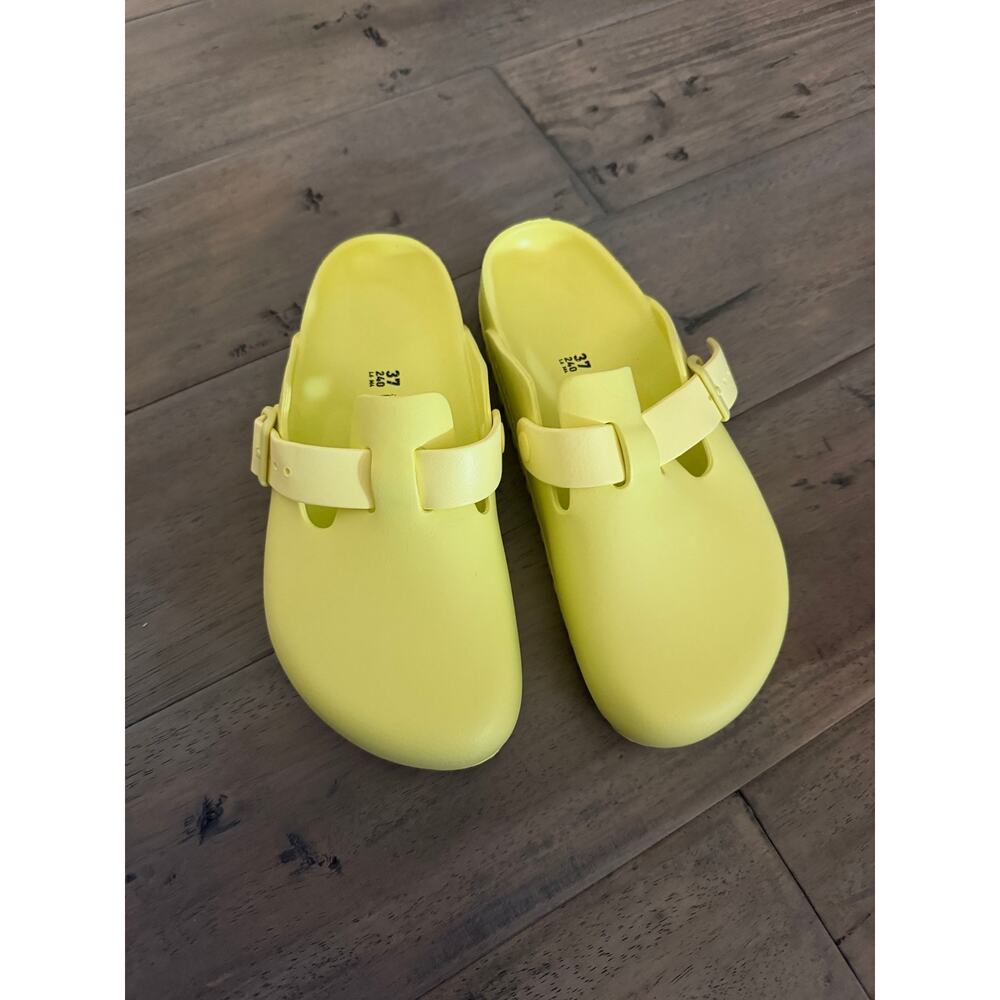 New Birkenstock Boston popcorn yellow clogs 37 - Picture 7 of 9